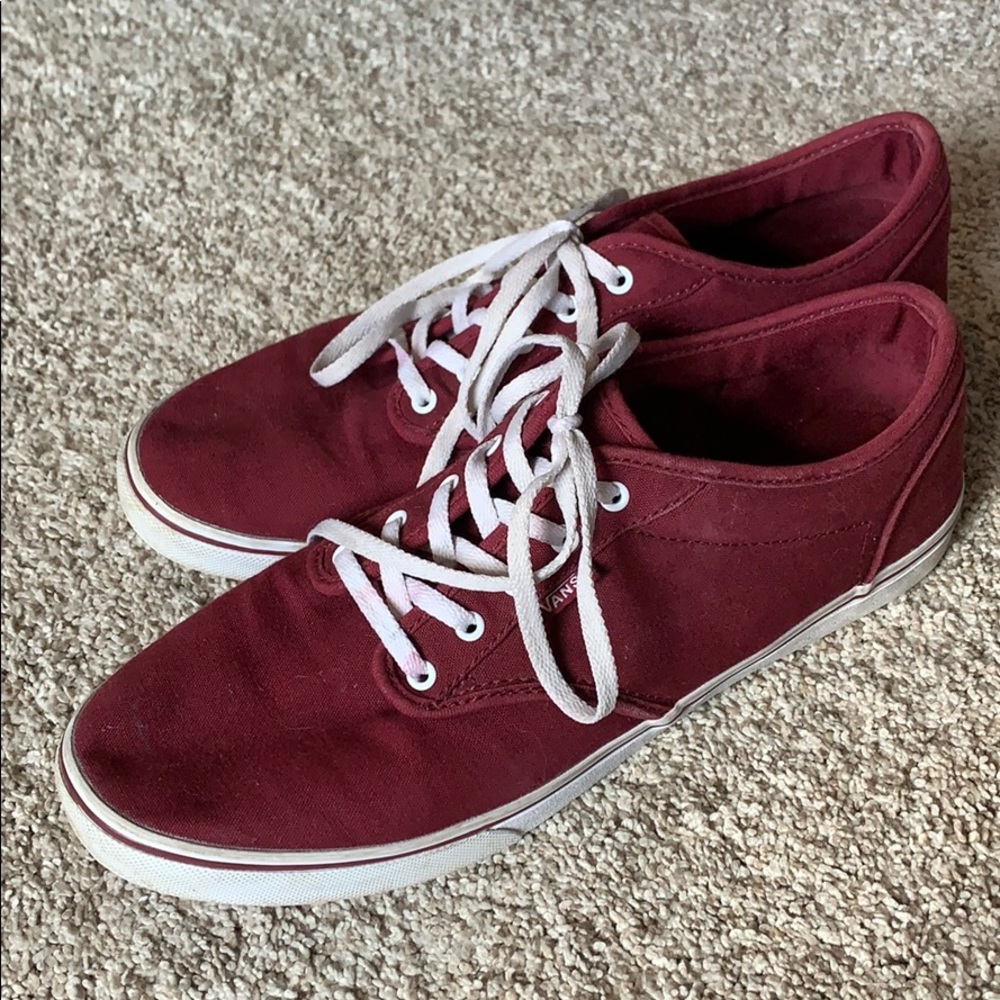 Vans Burgundy Women's Classic Shoes Size 10